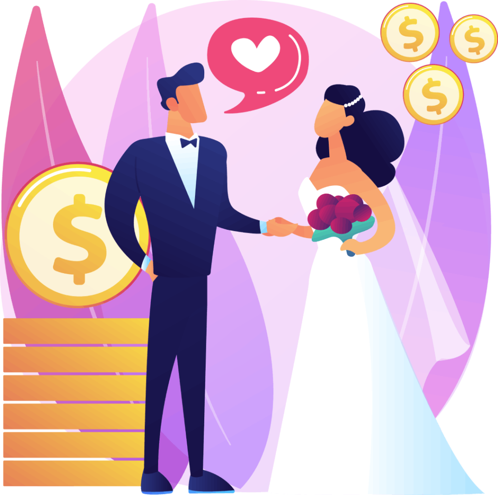 Wedding and event loan illustration